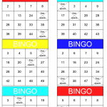 Printable Multiplication Bingo Game