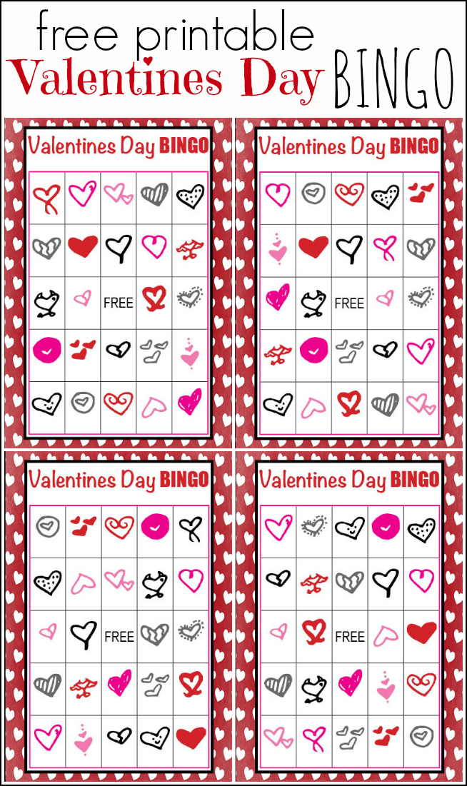 Valentines Day BINGO Free Printable Our Thrifty Ideas