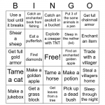 Minecraft Bingo Card