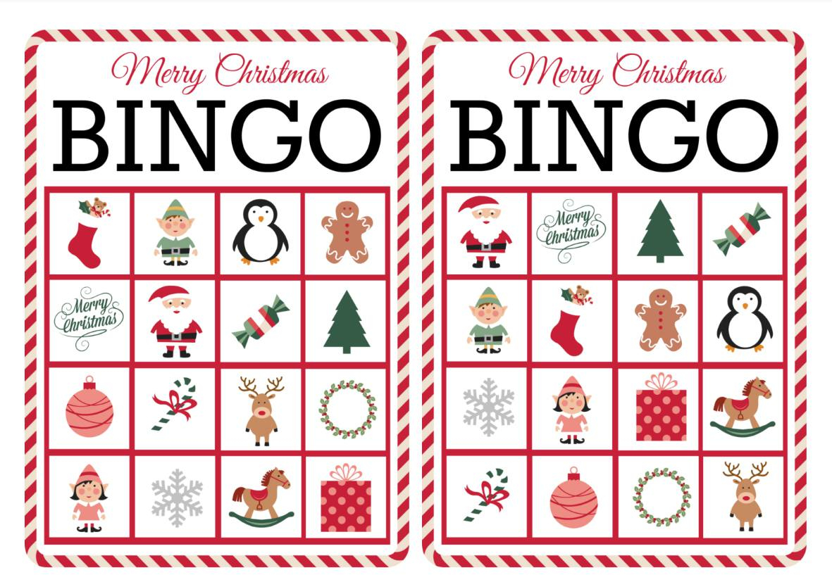 10 Free Printable Christmas Bingo Games For The Family