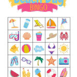 Beach Day Bingo Printable Fun Game For Kids Summer Etsy In 2021