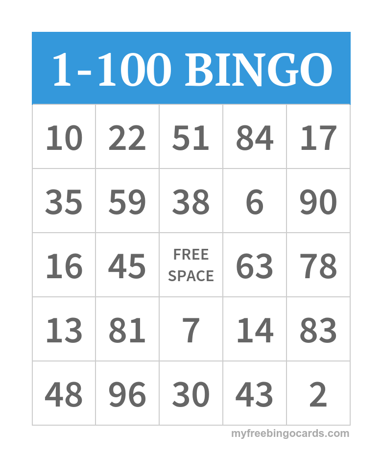 Bingo Card Generator Free Printable