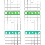 Blank Bingo Cards Printable PDF