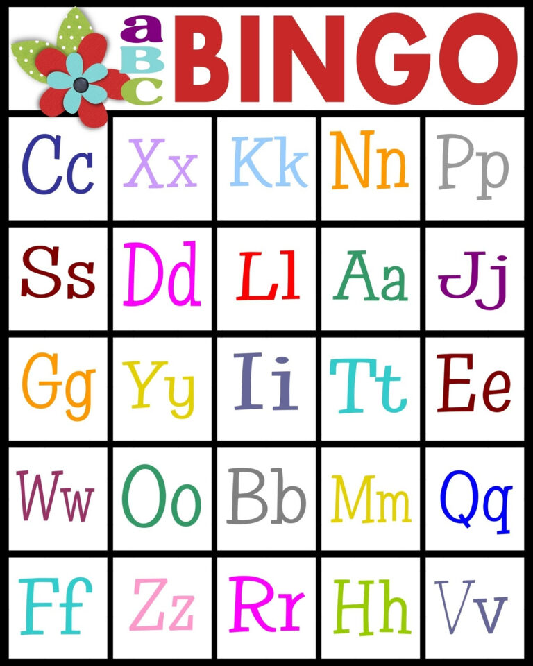 Free Printable Alphabet Bingo Cards Free Printable