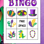 Free Printable Mardi Gras Bingo Cards For Bingo Game Night