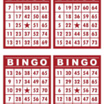 Free Printable Standard Bingo Cards Free Printable Templates