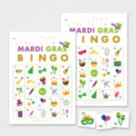 Mardi Gras Bingo Printable Printable Templates