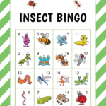 Printable Insect Bingo Cards