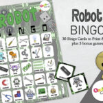 Robot Bingo Cards A Printable Boys Birthday Party Game A Etsy Schweiz