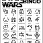 Star Wars Bingo Free Printable Party Game Paper Trail Design