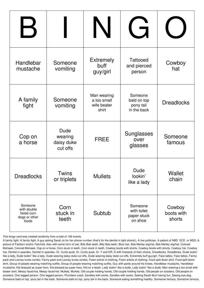 State Fair Bingo Bingo Cards To Download Print And Customize 